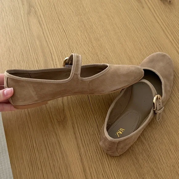 Zara suede ballet flags - Picture 3 of 4